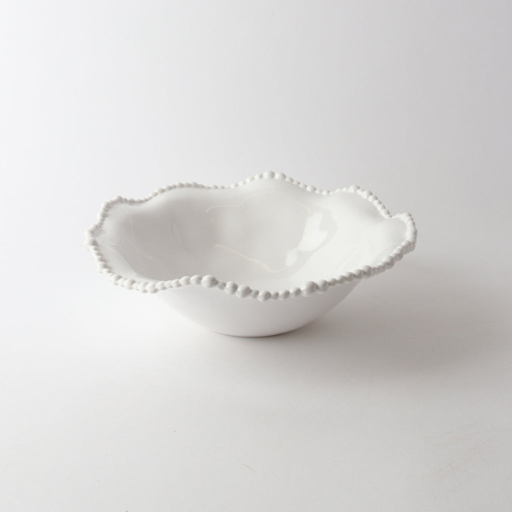 Melamine Pearl Bowl 28cm White
