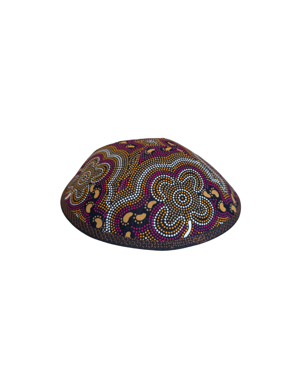 Orange Footprints Aboriginal Kippah