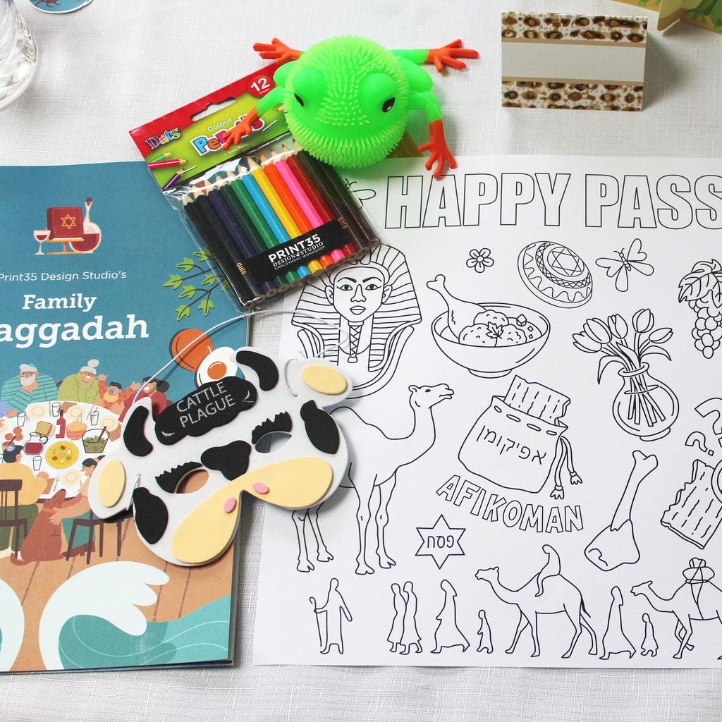 Paper Placemats - Pesach Kids Colouring