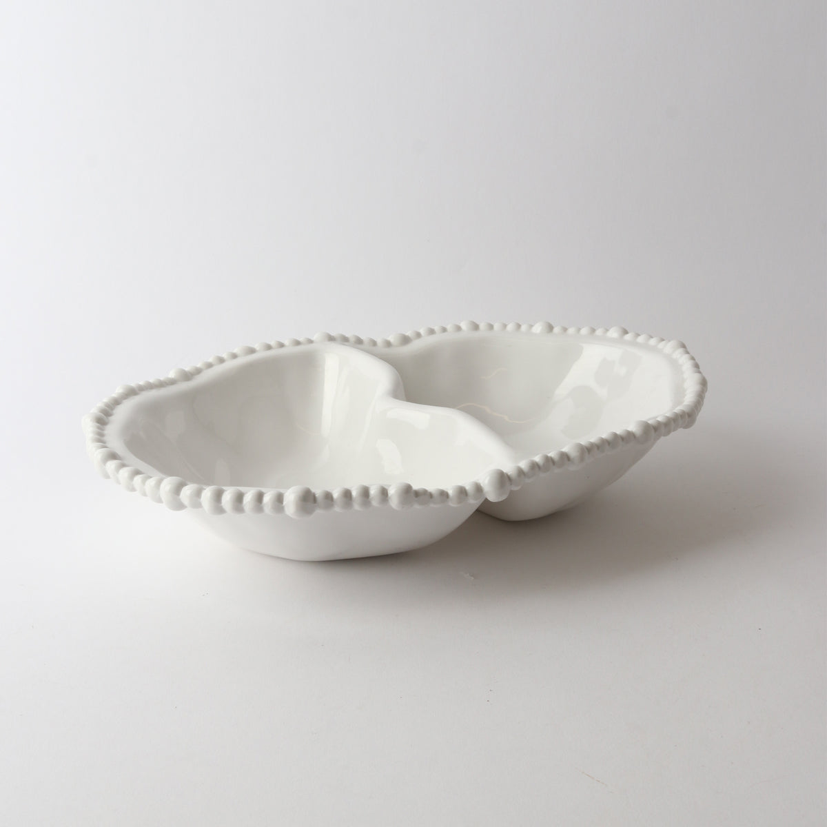 Pearl Beaded Divided Serving Bowl - 33cm