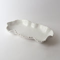 Wavy Serving Platter Pearl beading  - 44cm