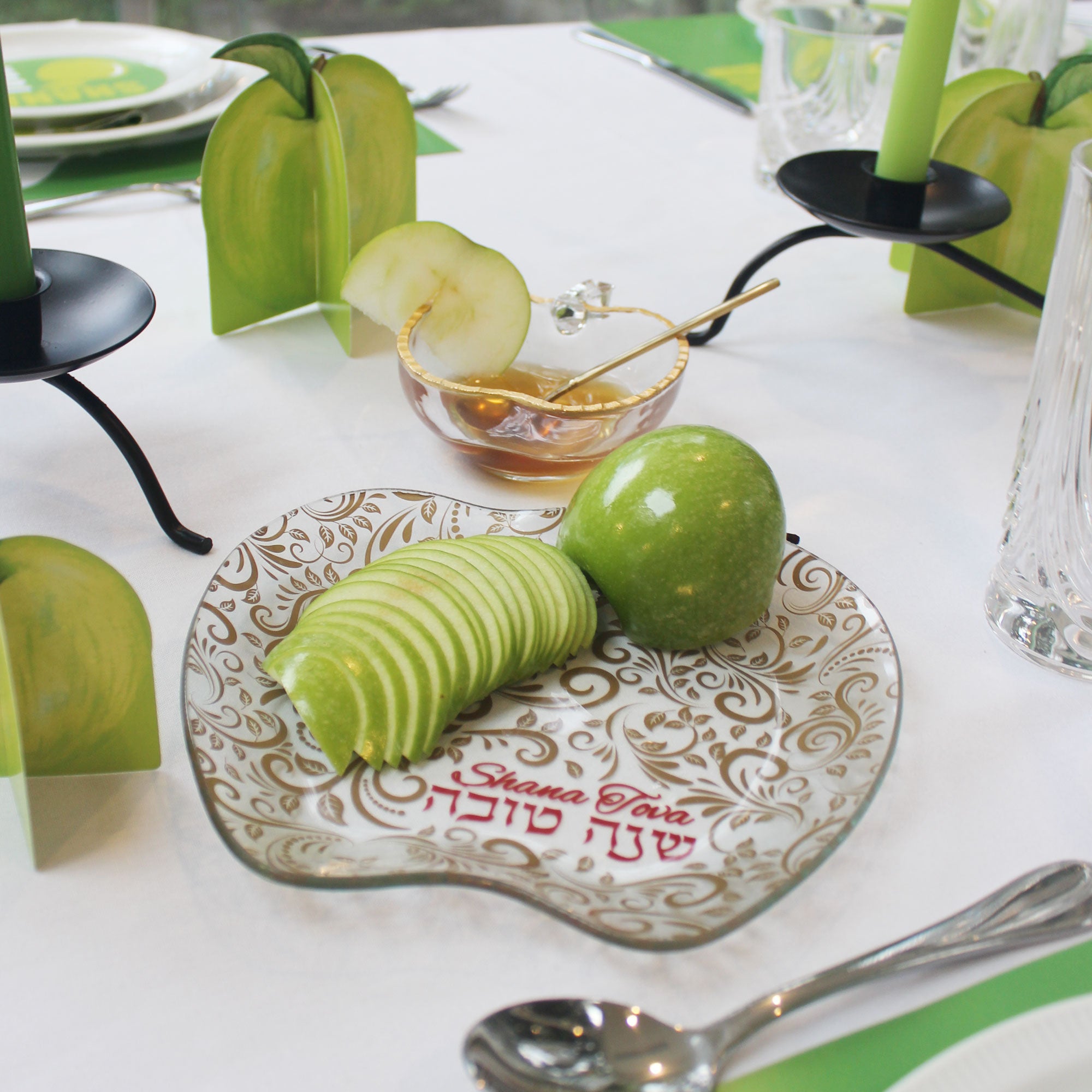 Apple Glass Plate