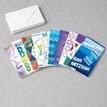 Pack of 10 Assorted Bar Mitzvah and Bat Mitzvah Cards (5 each)