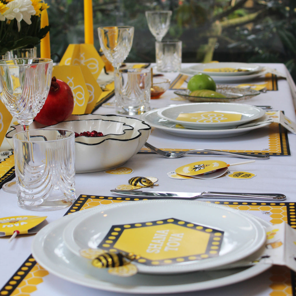 bee decor pack laid out on a table 