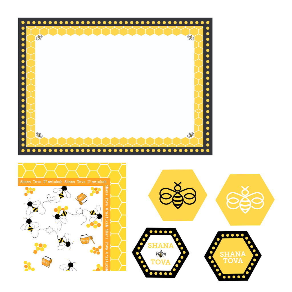 Bee Decor Pack Rosh Hashanah Table Set