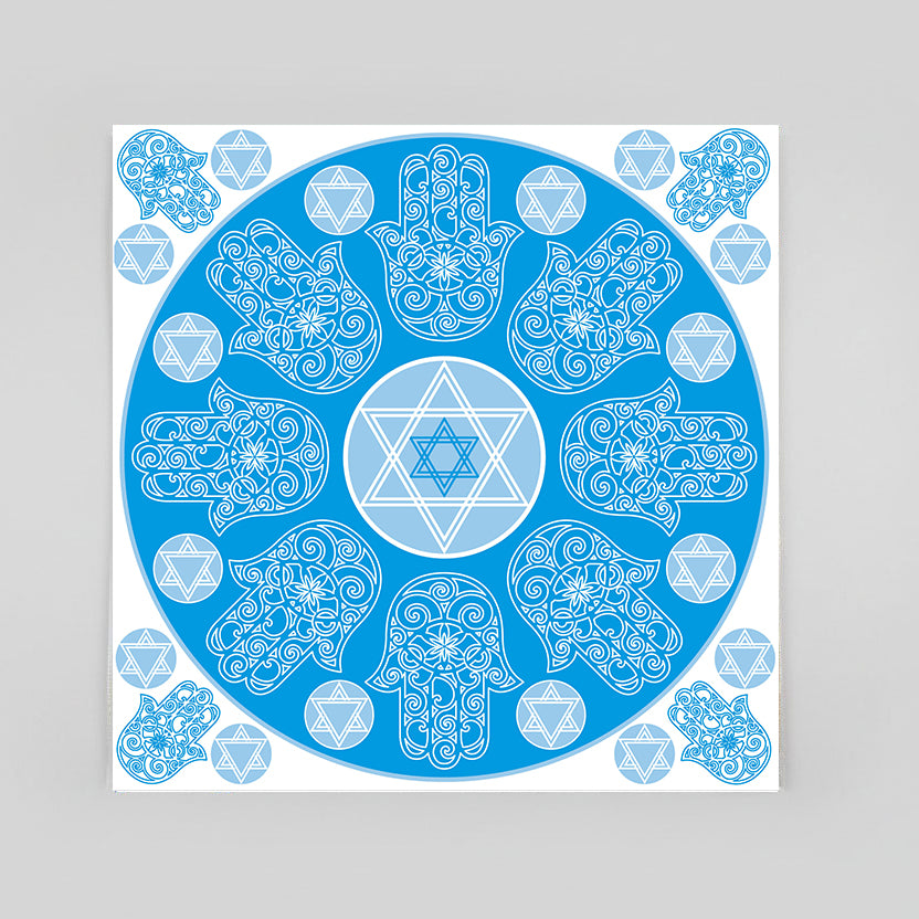 Serviettes - Hamsa Wheel
