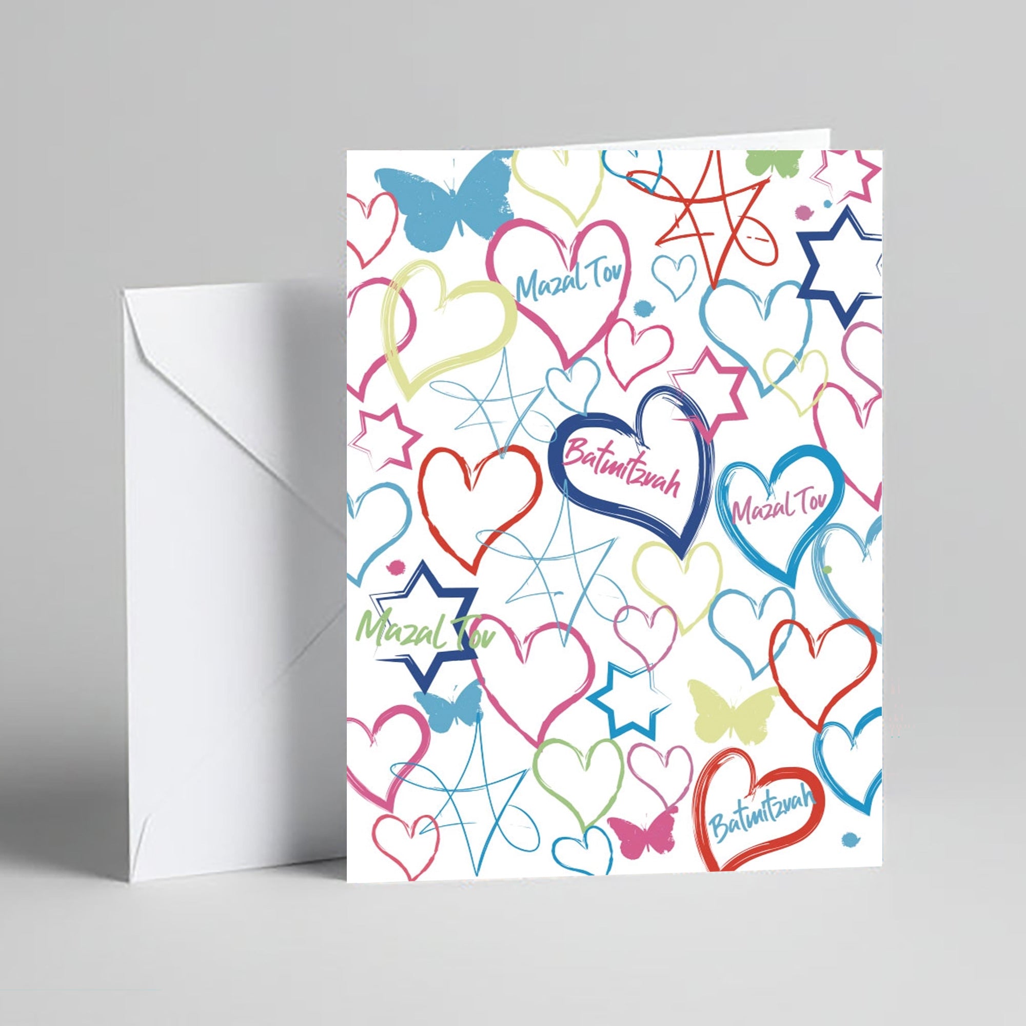 Bat Mitzvah Textile Hearts