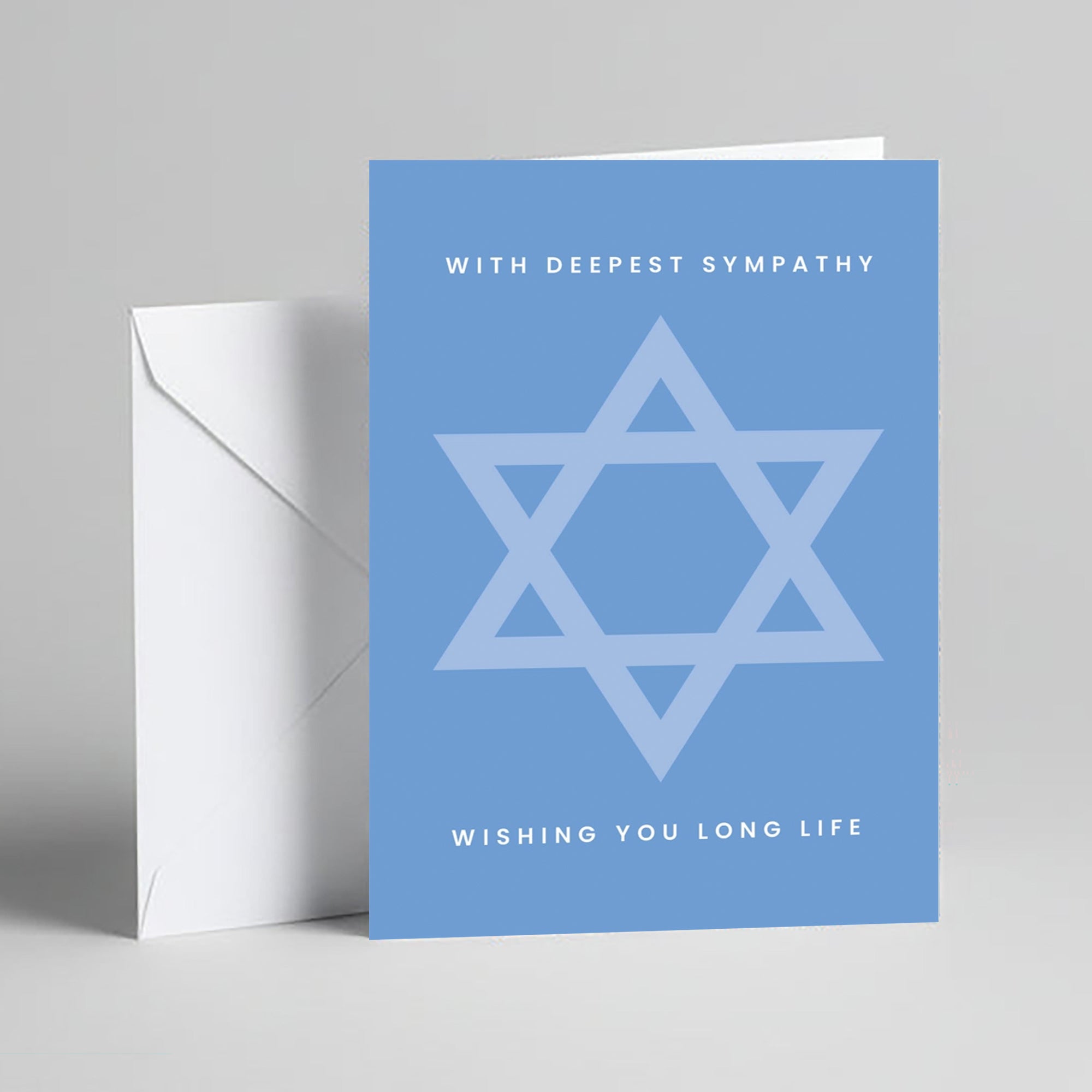 Sympathy Card Simple Blue
