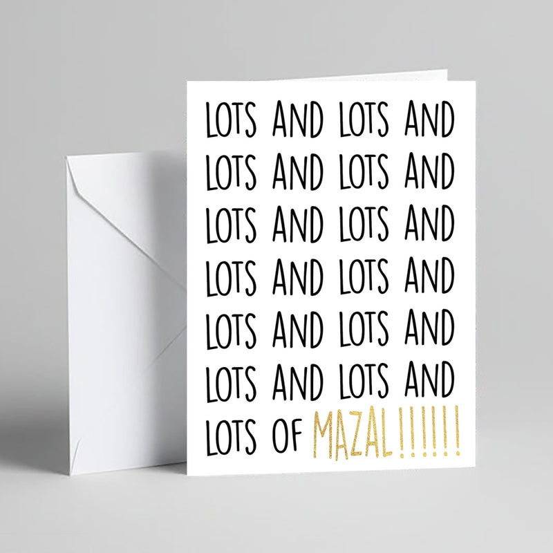 Lots wedding greeting card