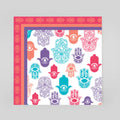 Colourful Hamsa Serviette