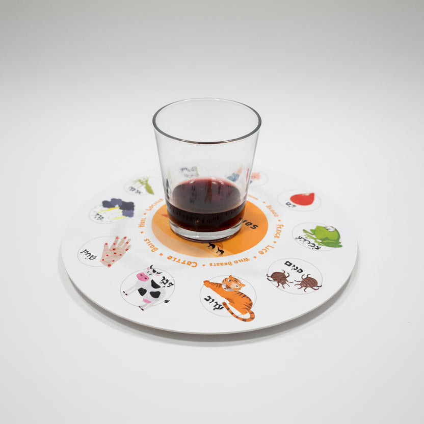 Pesach Wine Dippers (Colourful) - Print35