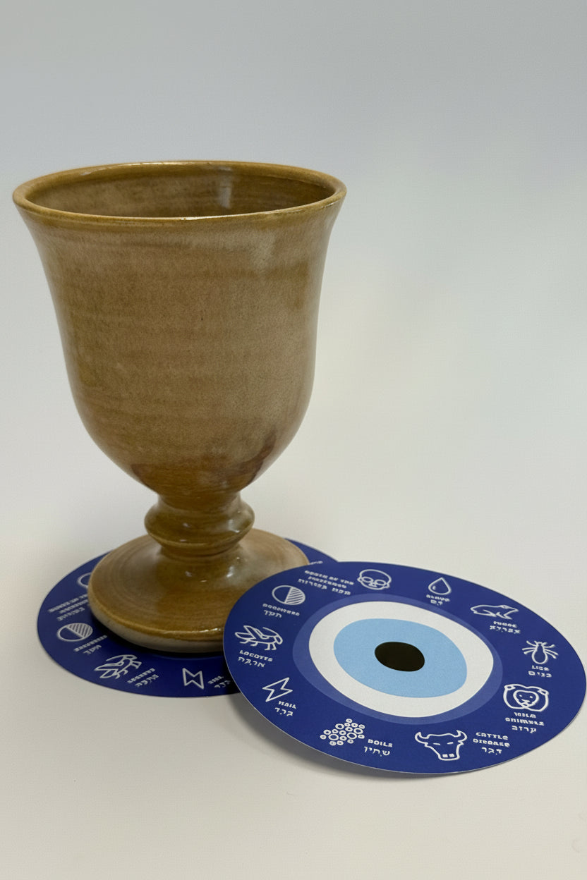 Seder Wine Dipping Discs Evil Eye