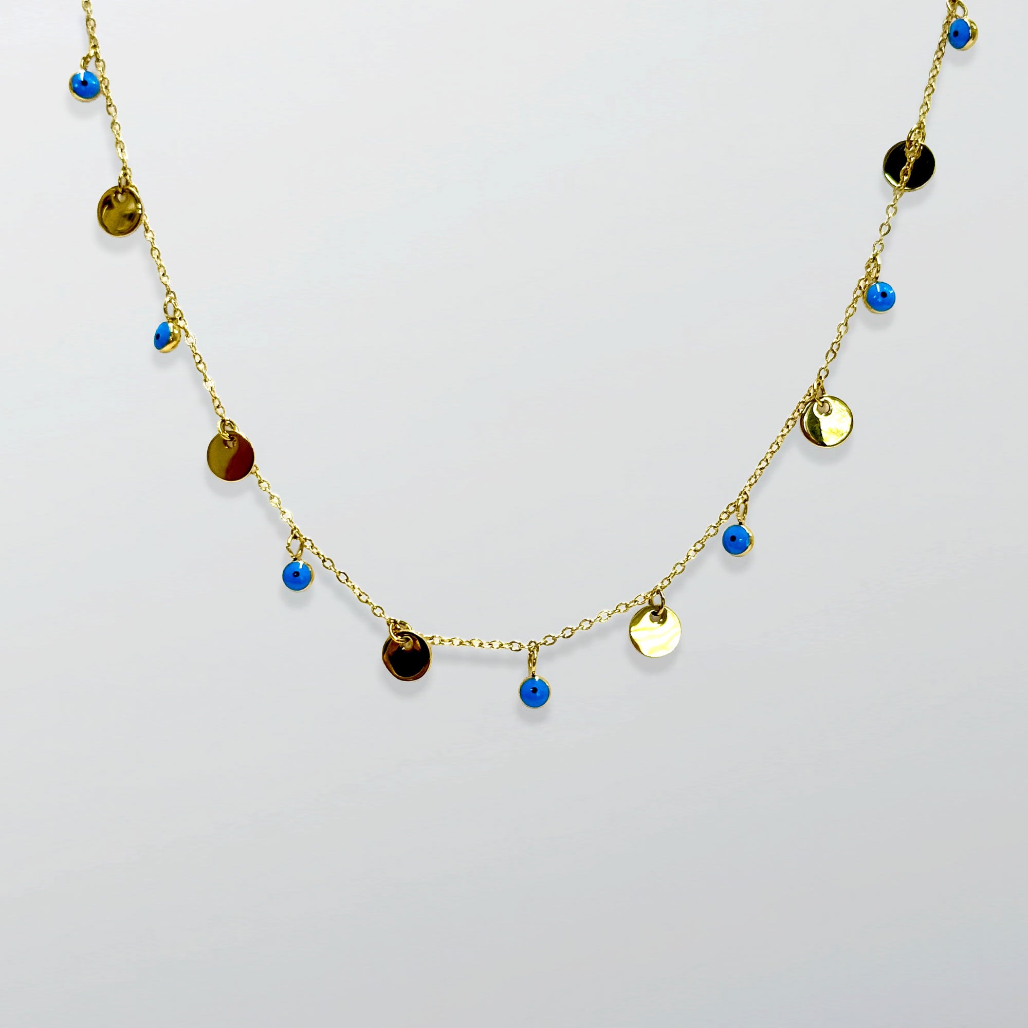 Gold Evil Eye Necklace