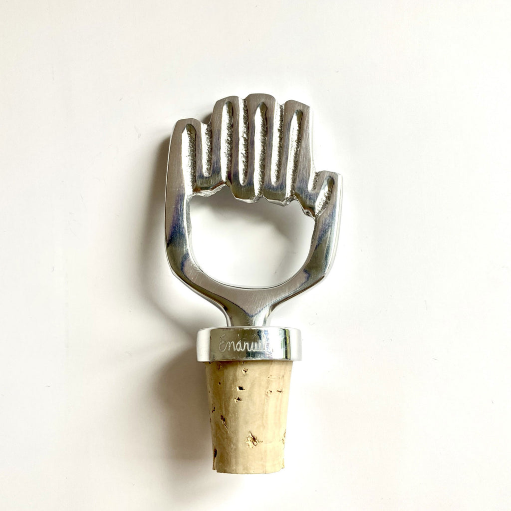 Bottle Cork - Metal Hamsa