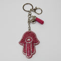 Hamsa Key Ring  Pink - Print35