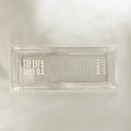 rectangle glass dish engraved 