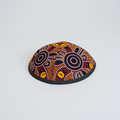 Spider Aboriginal Design in Brown and Orange