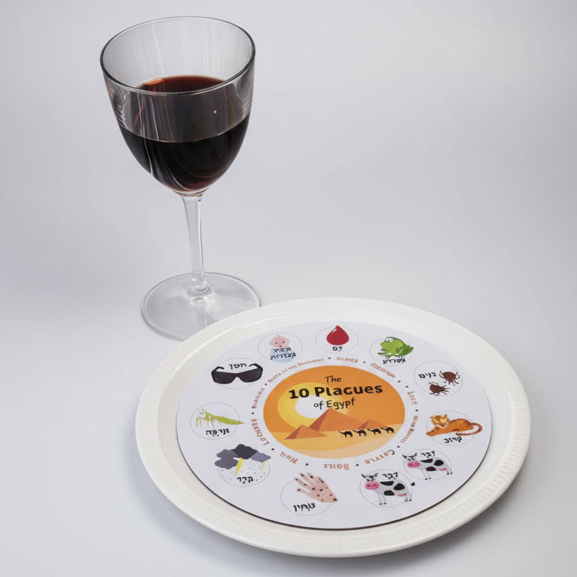 Seder Wine Dipping Discs (Colourful)
