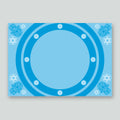 Paper Placemats - Blue Circle