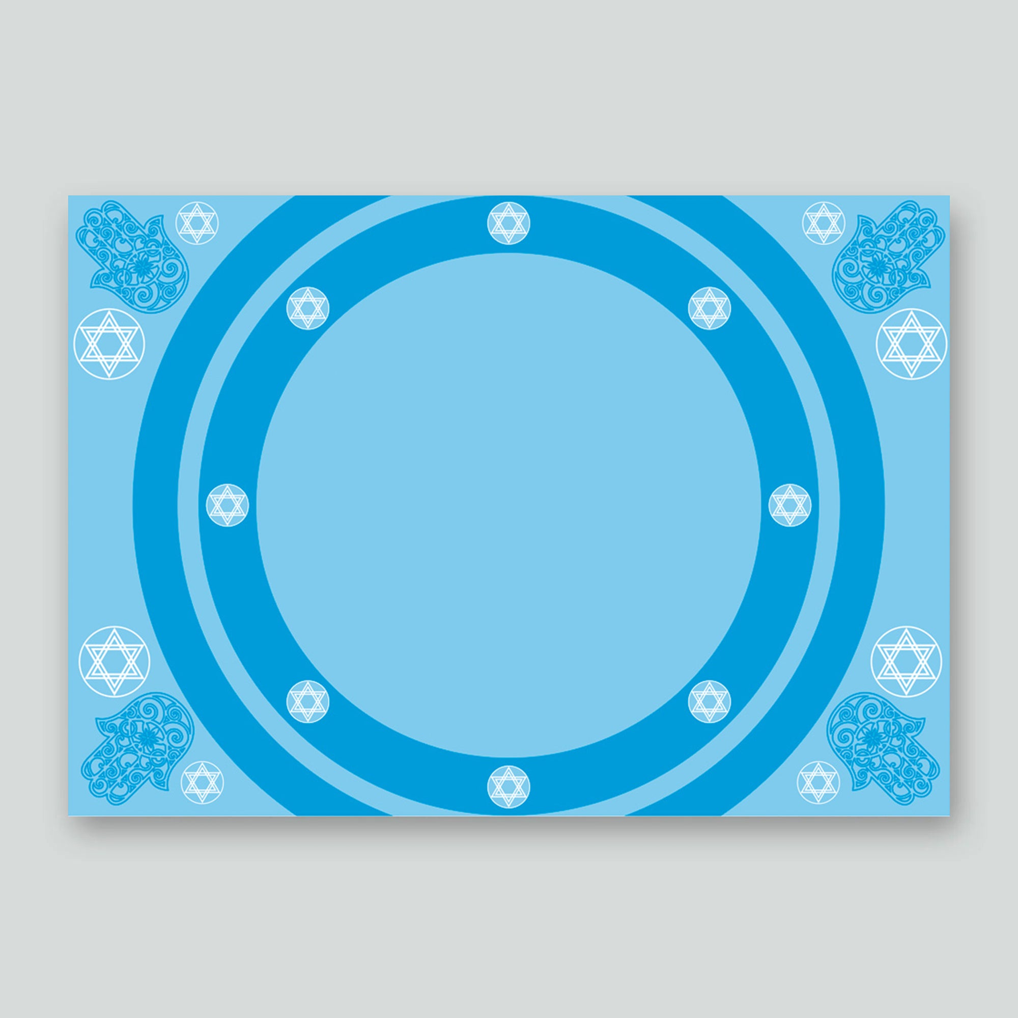 Paper Placemats - Blue Circle