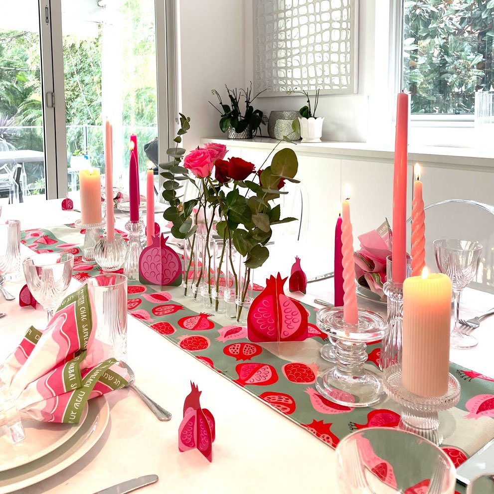 Table Runner - Pomegranates - Print35
