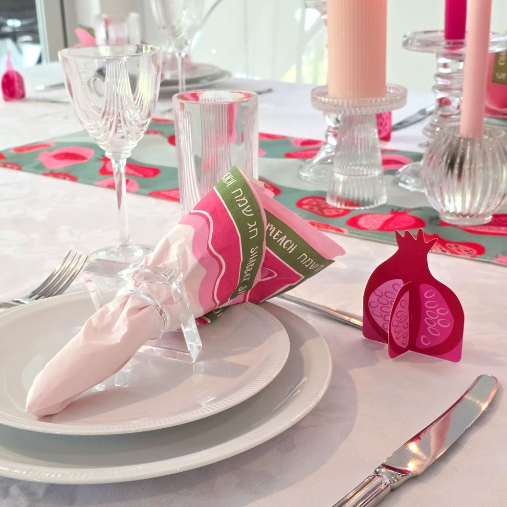 Serviettes - Pink Waves - Print35