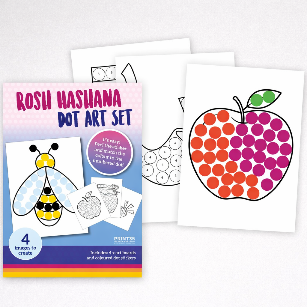 Rosh Hashana Dot Art Set