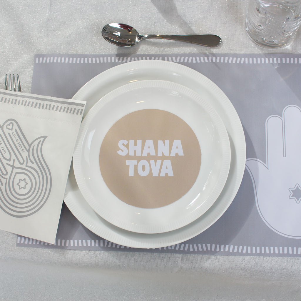silver hamsa placemat 
