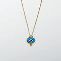 Sky Blue Evil Eye Necklace
