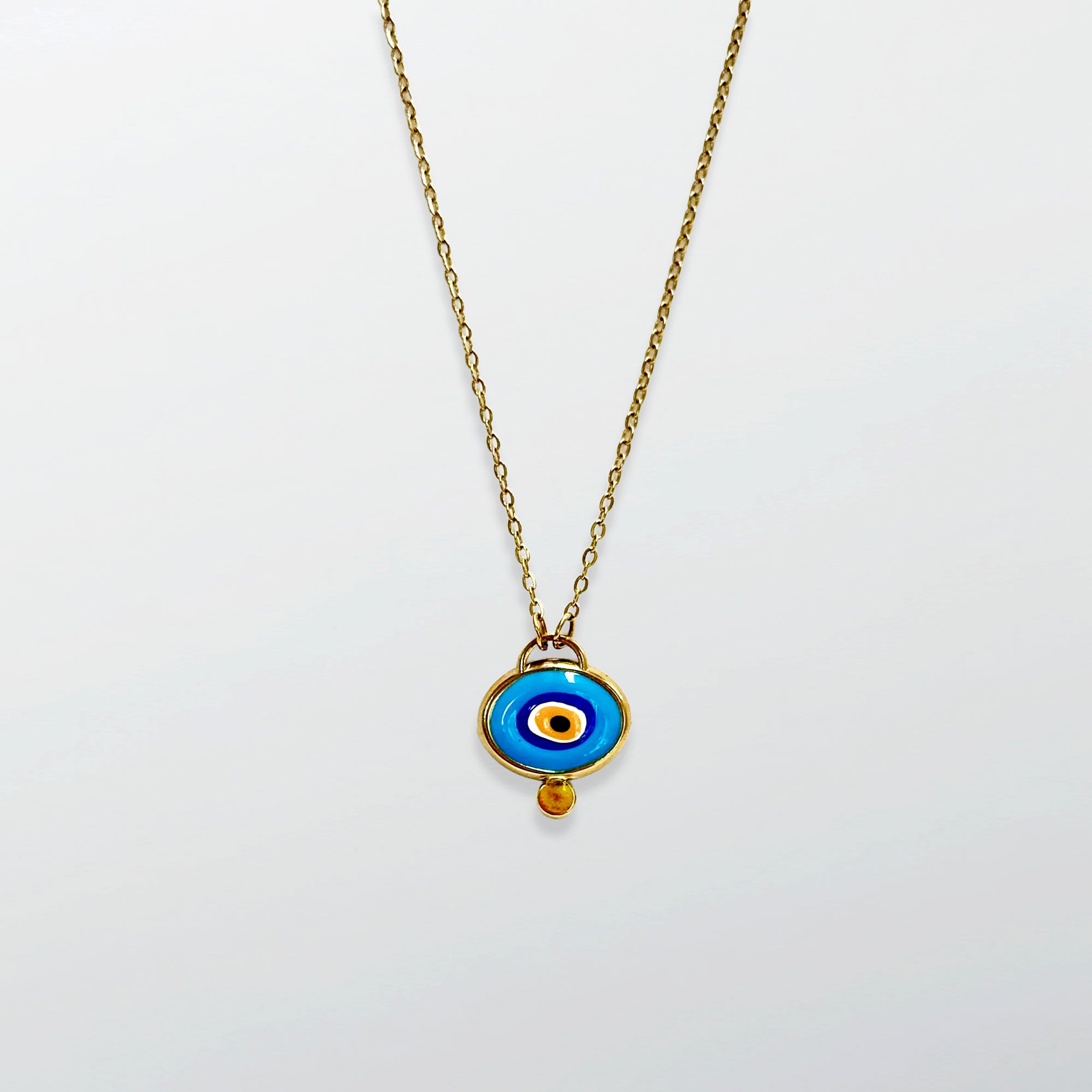 Sky Blue Evil Eye Necklace