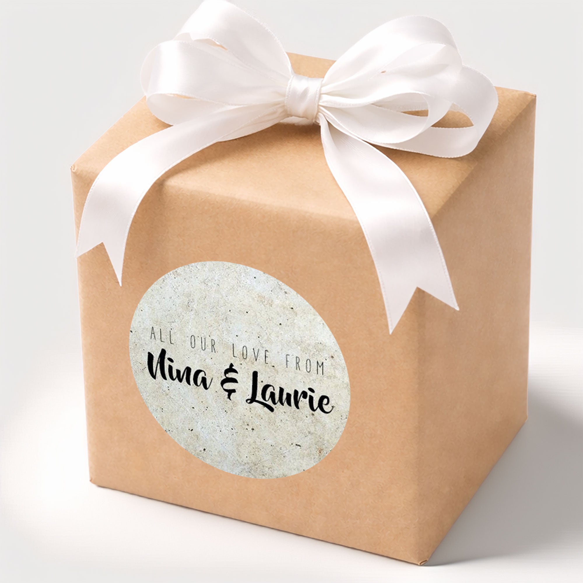 Round Wall Personalised Gift Stickers