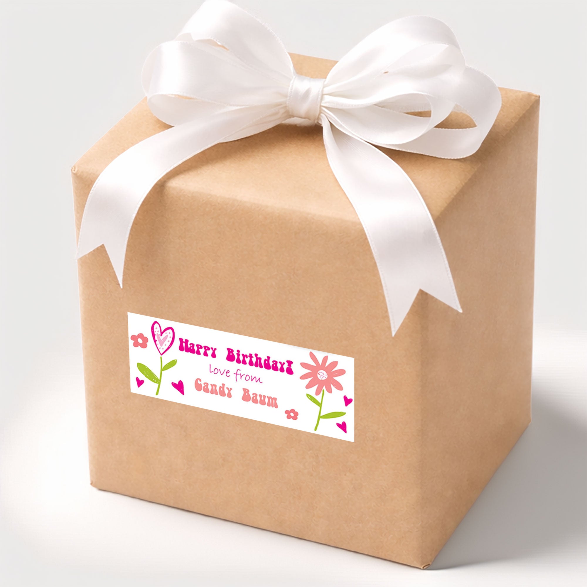 Candy Blossom Personalised Gift Stickers