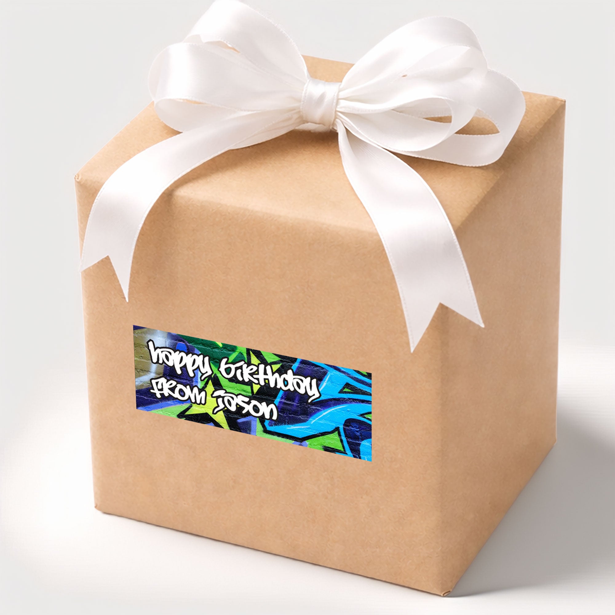 Graffiti Grunge Personalised Gift Stickers