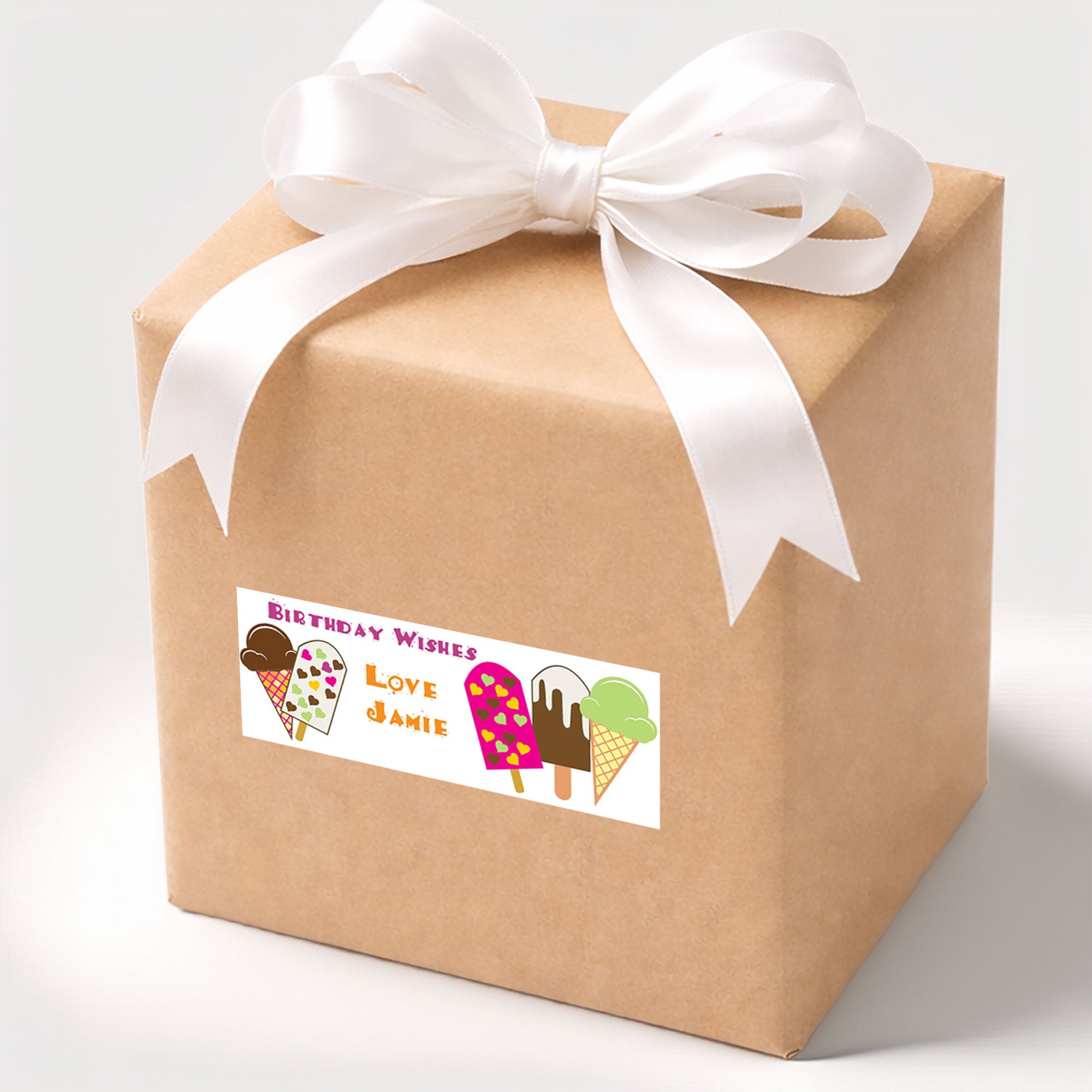 Icecream Love Personalised Gift Stickers