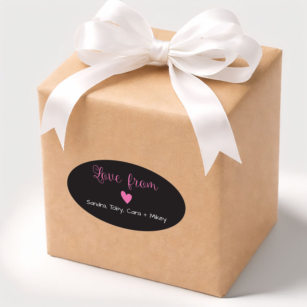 Oval Memo Personalised Gift Stickers